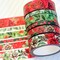 Christmas Greenery Floral Red Green Pine Cones Snow Flowers Washi Tape Set December 2025 - W146